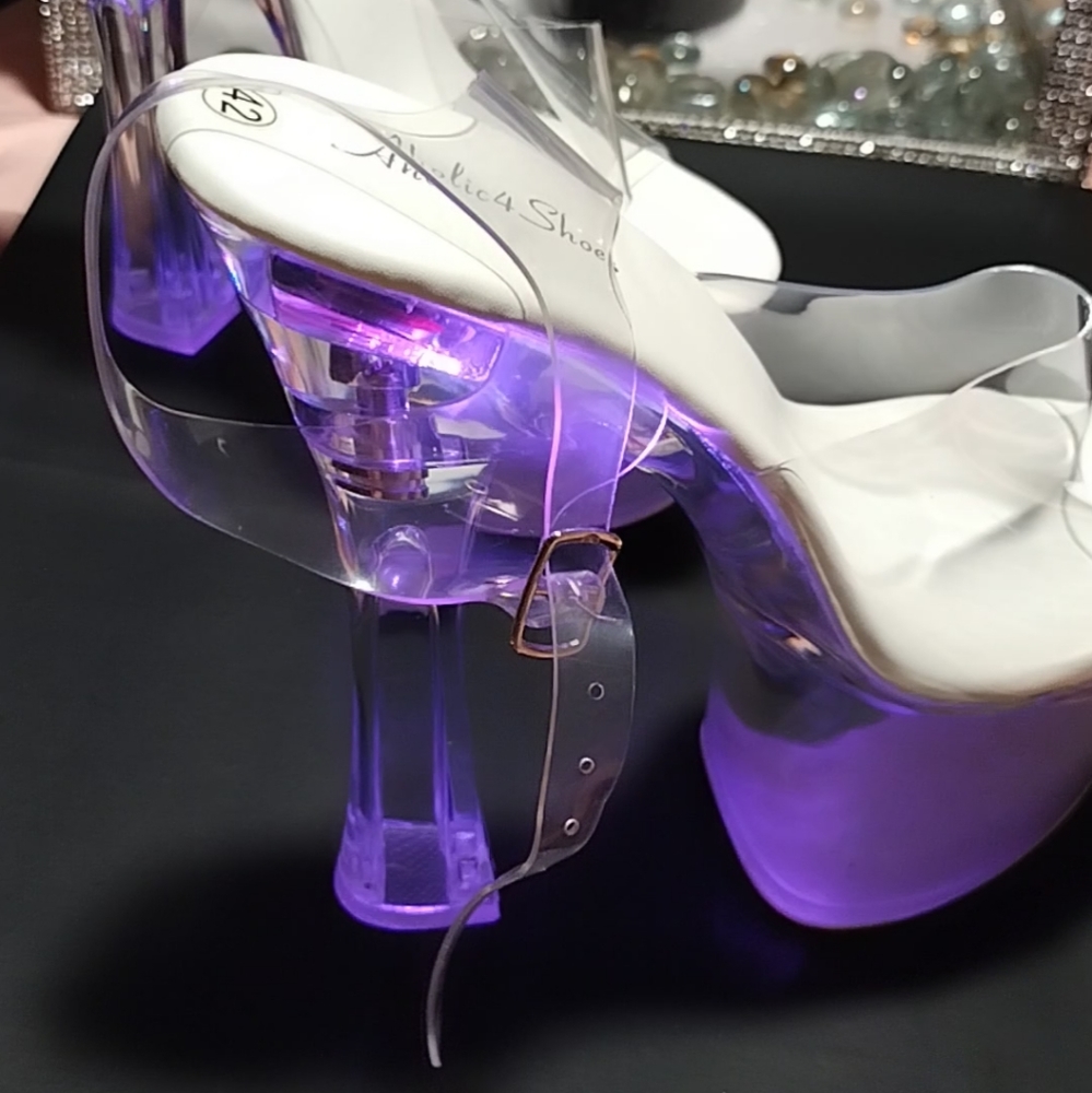 Disco Light Up Platform Stiletto Heels